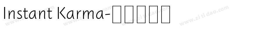 Instant Karma字体转换